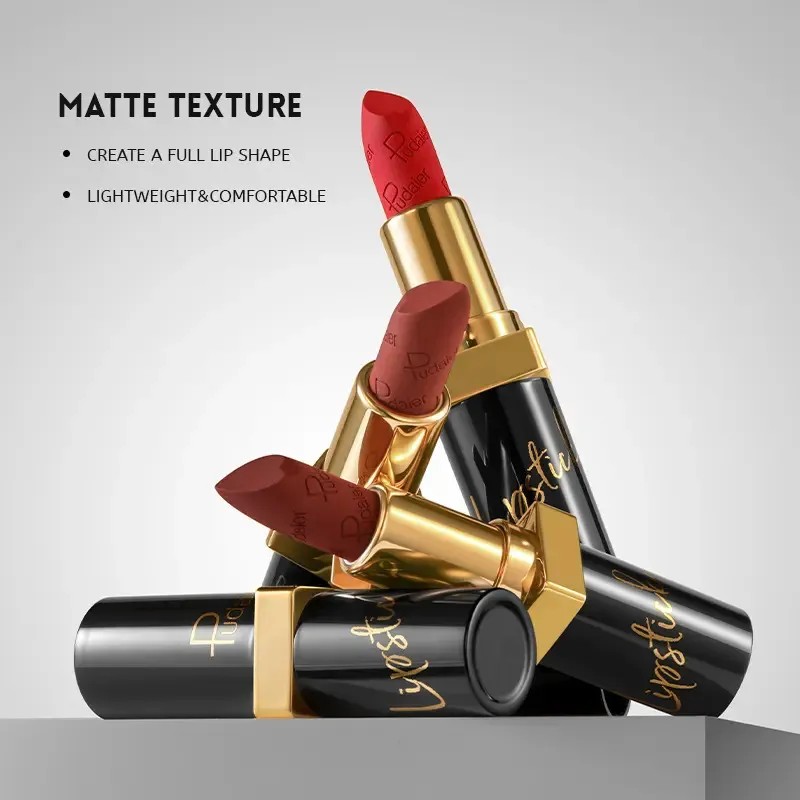 Set De Brillo Labial De Terciopelo Mate Y Antimanchas, 10