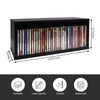 sdroceRyaM CD Storage Rack Stackable Organizer Disc Display Stands Hold