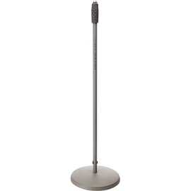 K&M - König & Meyer 26010.500.87 - Microphone Stand - Round Base Adjustable Height - Professional Grade - German Made - Gray