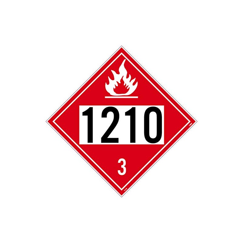 NMC DL200BP 1210 CLASS 3 FLAMMABLE LIQUID Placard - 10.75