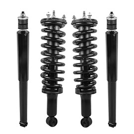 MOSTPLUS Front and Rear Complete Spring Strut shock Absorbers Assemblies 171348L 181348R 37240 Compatible with 2001-2007 Toyota Sequoia 4.7L V8 (Set of 4)