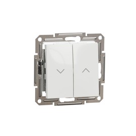 Schneider Electric Asfora EPH1370121D Roller Shutter Switch 10 A-250 V Flush-Mounted Blind Switch Plug-In Terminals White