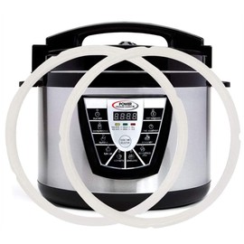 Original Sealing Ring for 10 Qt Power Pressure Cooker - Replacement Silicone Gasket Seal Rings for 10 Quart Power Cooker XL, PPC790, PPC773, and WAL4 Accessories Parts 2-Pack