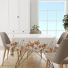Tablecloth 152 x 213cm Rectangular, Eucalyptus Floral Table Cover for
