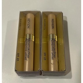 Revlon 2 PIECES OF REVLON MOISTURE STAY PROTECTIVE LIPTINT SPF25 #16 SHEER FUDGE .06OZ