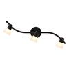 XiNBEi Lighting Track Lighting, 3 Light Modern Black Curved Kitchen