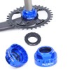Crank set tool for removing and installing crown rings, direct