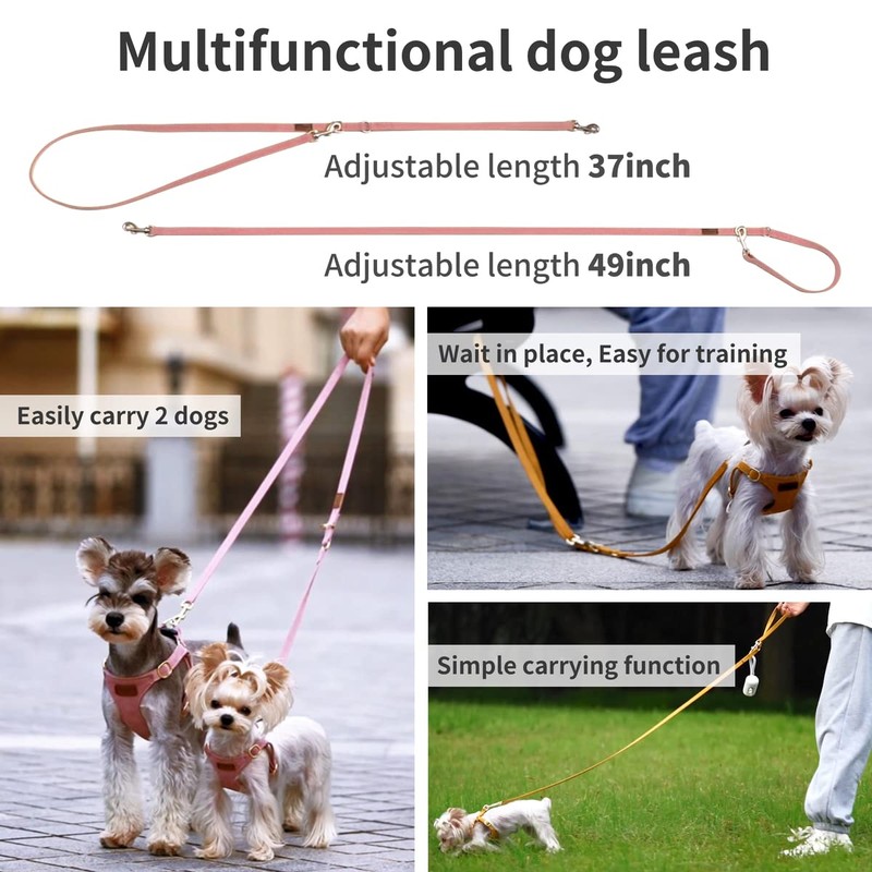 Puppytie No Pull XXS Puppy Harness with Multifunction Dog Leash,Soft