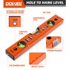 DOWELL 12 Inch Magnetic Spirit Level with Metric Scale, 3