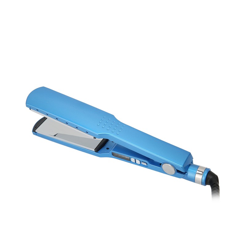 45mm Panel Dual Use Hair Straightener Curler Negative Ion Adjustable