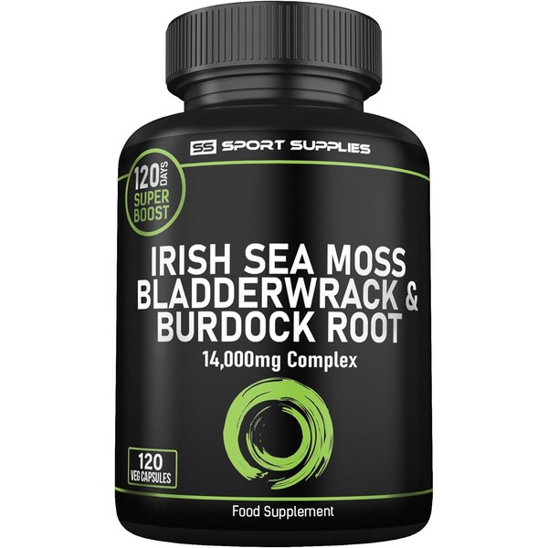 Sea Moss Complex 14,000mg Extract Including Bladderwrack & Burdock Root