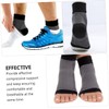 Healeved 2pairs Compression Ankle Socks Moisture-wicking Toeless Design for Plantar