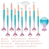 Make Up Brush Set, 3D Mermaid Makeup Brush, 11 Pieces,