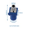 POBADY 10PCS Fakra C Male Crimp Connectors Fakra C Male