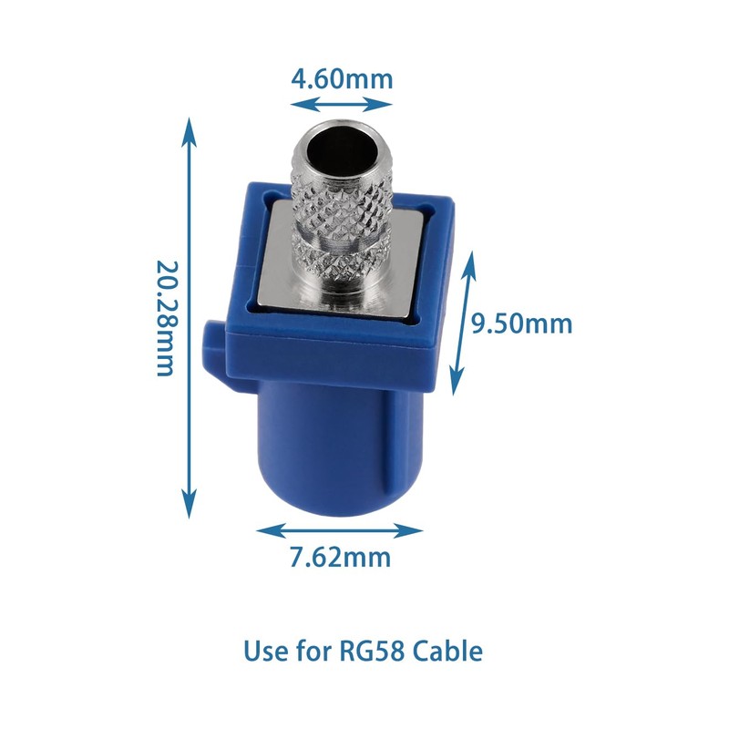 POBADY 10PCS Fakra C Male Crimp Connectors Fakra C Male