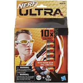 NERF Ultra Vision Gear and 10 Ultra Darts -- The Ultimate in Dart Blasting -- Darts Compatible Only Ultra Blasters