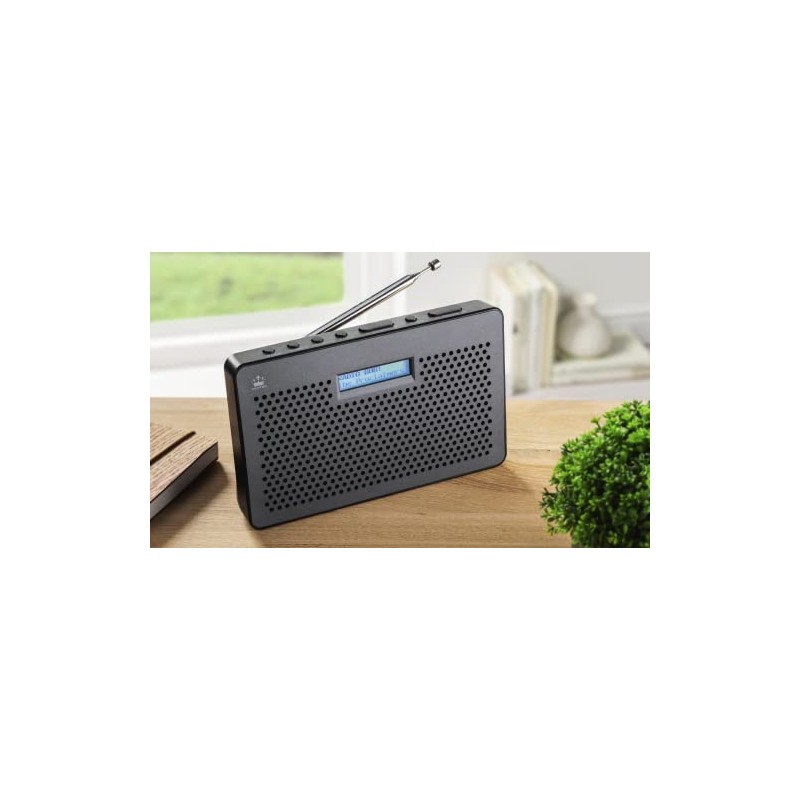 NEWTRO Portable DAB Radio (DAB+, FM, Headphone Jack, Two-line Display