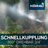 kör4u 3/4" Quick Coupling with 360 Degree Swivel Spout Brass