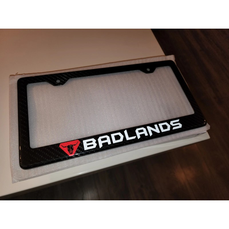 Badlands Bronco Badlands Carbon Fiber License Plate Frame 100% Carbon