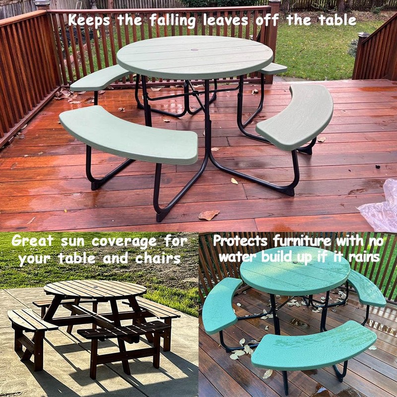 Octagon Picnic Table Cover for 6/8 seat Octagonal Waterproof Outdoor