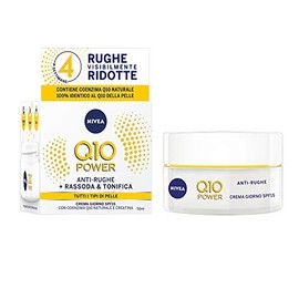 Nivea Q10 Anti-Wrinkle Power Firming Day Cream (50 ml), Face Care with 24-Hour Anti-Wrinkle Protection, Day Cream with Double Effect, Coenzyme Q10 and Creatine