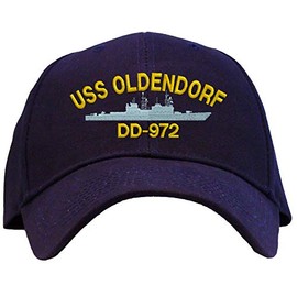 Spiffy Custom Gifts USS Oldendorf DD-972 Baseball Cap Embroidered Navy