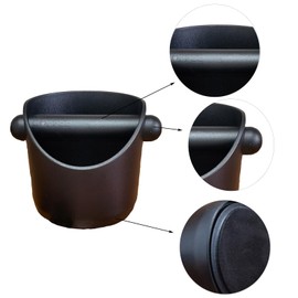 Eruceky Tee Box for Coffee Grounds, Espresso Knock Container, Tee Container Portafilter Accessories, Knock Container, Coffee Knock Box Barista Accessories, for Collecting & Recycling Coffee Grounds