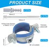 PATIKIL 1.2"-1.4"/31-36mm Split Ring Pipe Hanger, 12 Pcs Heavy Duty