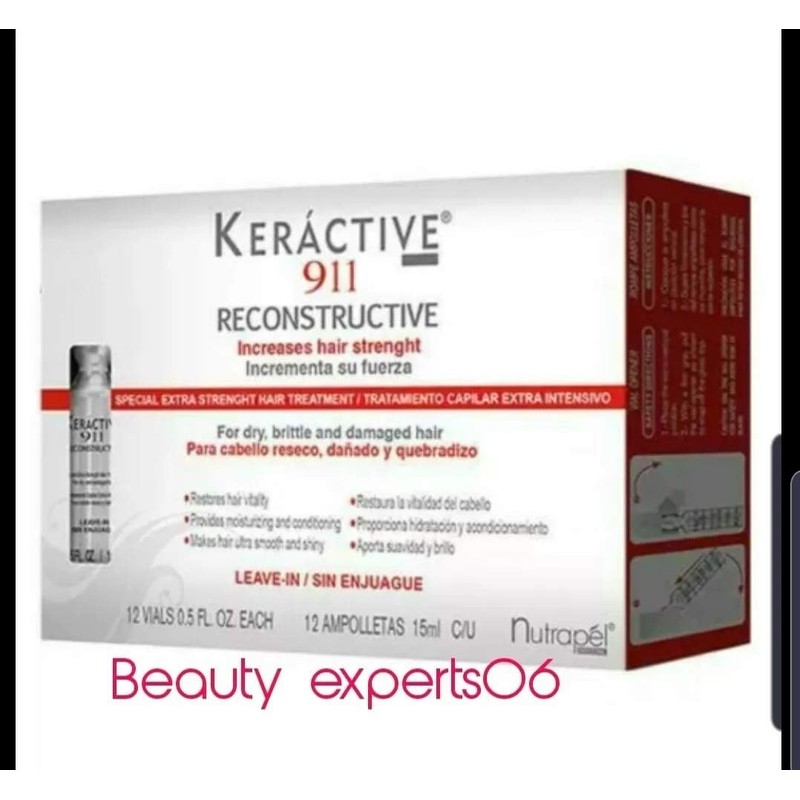 Nutrapel AMPOLLETAS 911 NUTRAPEL KERACTIVE 12 PZ