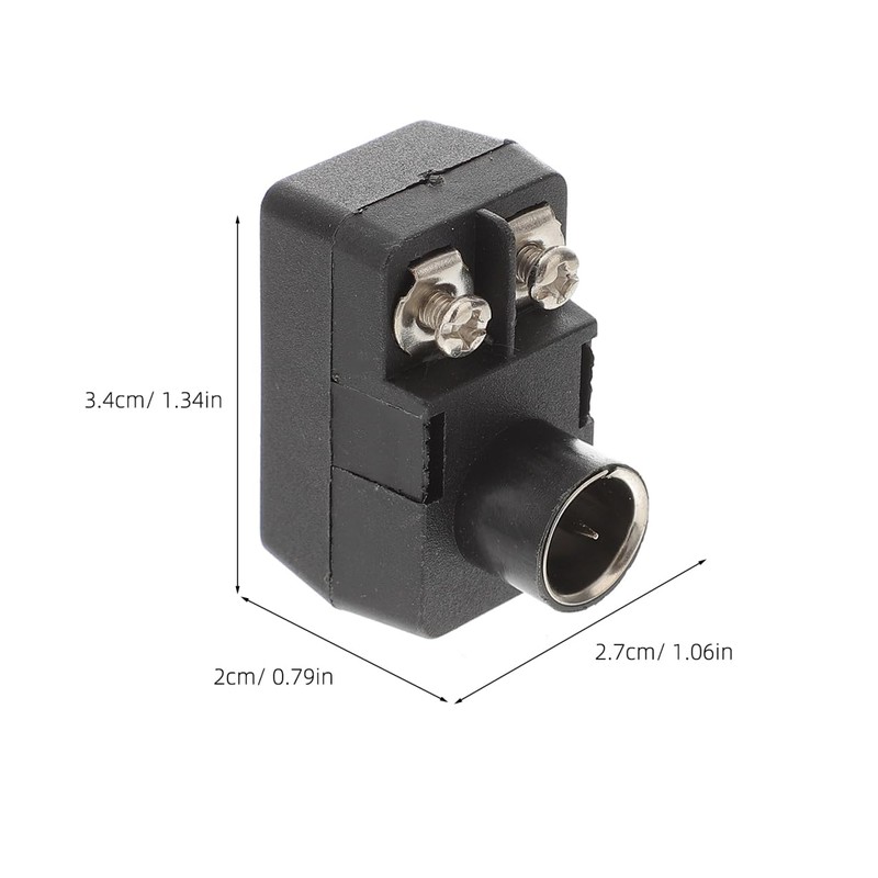 HOMSFOU 2pcs Adapter Wire Antenna Transformer Ohm Coaxial Cable Connector