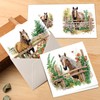 MVVMTOP 6pcs Diamond Art Painting Greeting Card, DIY Horse Diamond