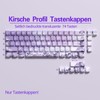 JSJT Purple Rose Theme Side Printed Keycaps, 74 Keys PBT