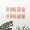 Square Press on Nails Short Fake Nails Nude Nails Press