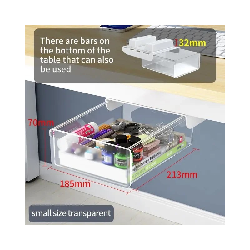Closiq Desk Drawer Organizer – Self Adhesive Hidden Compartments for