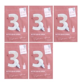 numbuzin No.3 Tingle-Pore Softening Sheet Mask Set (5 masks)