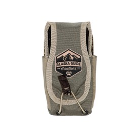 Alaska Guide Creations in-line Camo Accessory Pouch | Adapter GPS Radio Holder | One Size Fits Most Walkie Talkie Pack (Ranger Green)