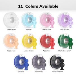 AMOLEN PLA+ Filament 1.75mm 12kg Bundle Pack (12 Spools) - Black White Grey 3D Printer Filament, High Speed and Toughness PLA PRO for FDM Printers, Improved Rigidity 3D Printing Supplies