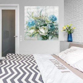 Fine Art Canvas Natural Elegance Crop Canvas Wall Decor by Artist Danhui Nai for Living Room, Bedroom, Bathroom, Kitchen, Office, Bar, Dining & Guest Room - Ready to Hang - 32 in x 32 in