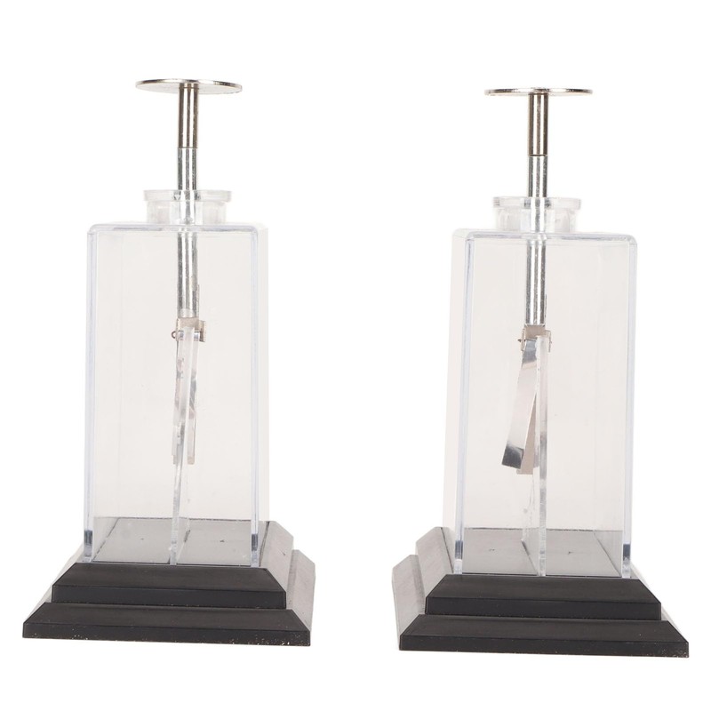 2pcs Foil Electroscope Compact Structure Physics Electrometer High Sensitive Electrometer