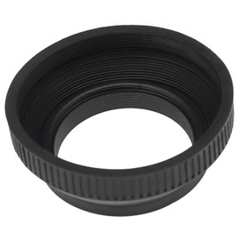 vhbw Lens Hood Compatible with Leica Summilux 35mm f/1.4 ASPH - Wide Angle Lens Hood, Matte Black, Rubber, Round