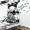RDEXP 2Pieces Silver Dishwasher Side Mount Bracket Kit w/Screws Replacement