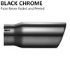 A-KARCK Black Chrome Exhaust Tips 3.5" Inlet, 3.5" Inlet 5"Outlet