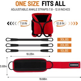 Ankle Resistance Bands,Ankle Resistance Bands with Cuffs,Ankle Strap for Cable M