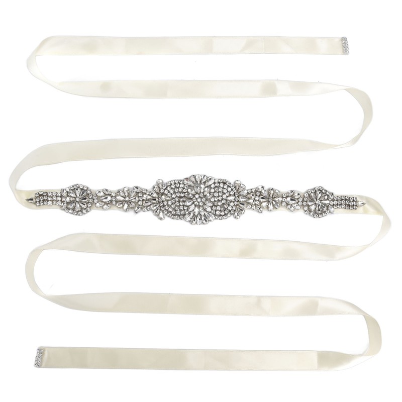 Rhinestone Wedding Dress Belt Elegant Waistbelt Clothes Accessories for Bride