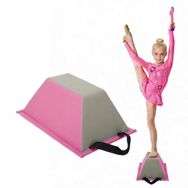 Cheerleading Balance Trainer, Portable Cheer Stunt Stand, PU Non-Slip Cheer Flyer Stand for Children Kids Cheer Dance & Gymnastics Home Practice, Promotion Flexibility Core Strength and Conditioning