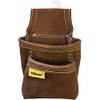 Rolson 68150 Twin Pocket Leather Nail Pouch