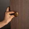 Goo-Ki 6 Pack Zinc Alloy Drawer Knobs-Big Oval Antique Brass