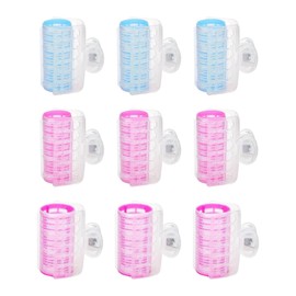 9 Pcs Hair Roller Bangs Roller Self Grip Hair Clip Curler for Hairdressing and Styling