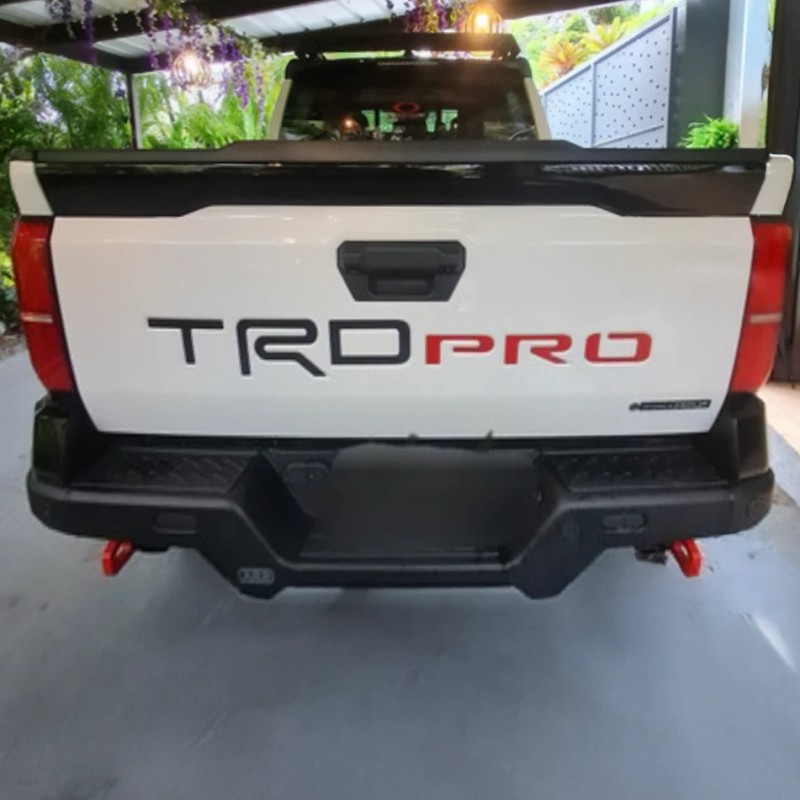 Advanced Trims CARBON / RED Tailgate Letters for TACOMA TRD