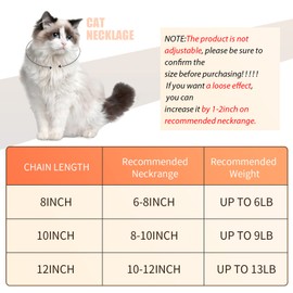 Hillban Cat Collar Diamond Chain Glitter Collar Walking Metal with Secure Buckle Cat Pet Necklace with Paw Charm and ID Tag Bell Link Cuban Jewelry Accessories Gift(12 Inch,Gold)